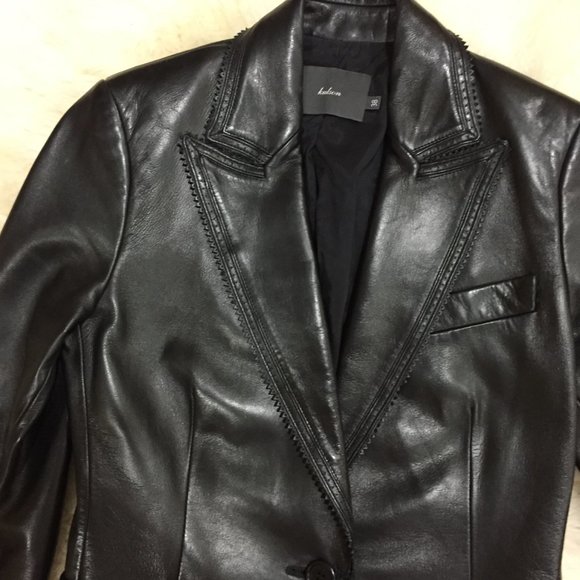 Lamb skin Leather Lady's Jacket. Superior Quality. Made in Italy. Size . New! - Picture 4 of 5